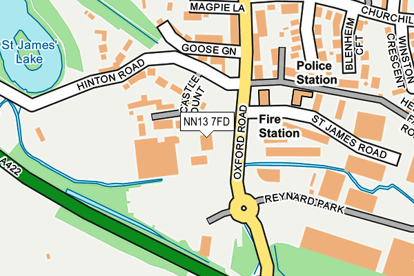 NN13 7FD map - OS OpenMap – Local (Ordnance Survey)