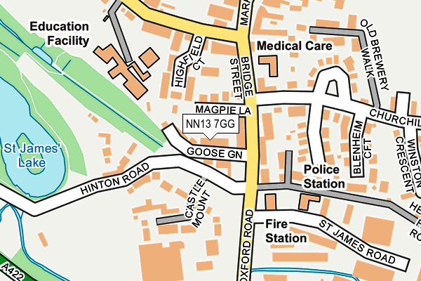 NN13 7GG map - OS OpenMap – Local (Ordnance Survey)