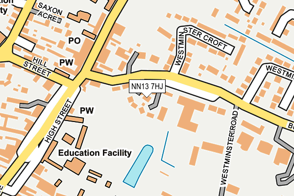 NN13 7HJ map - OS OpenMap – Local (Ordnance Survey)