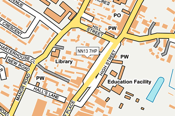 NN13 7HP map - OS OpenMap – Local (Ordnance Survey)