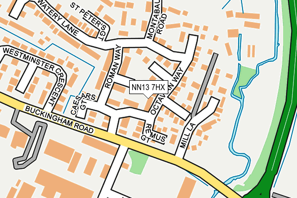 NN13 7HX map - OS OpenMap – Local (Ordnance Survey)