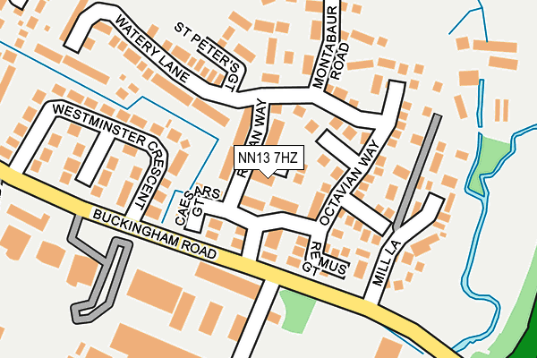NN13 7HZ map - OS OpenMap – Local (Ordnance Survey)