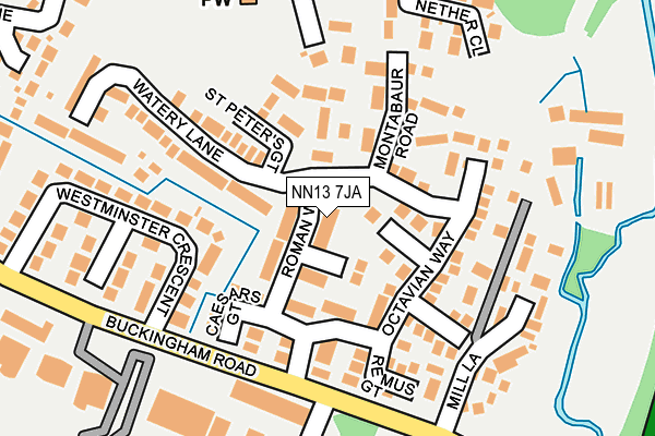 NN13 7JA map - OS OpenMap – Local (Ordnance Survey)