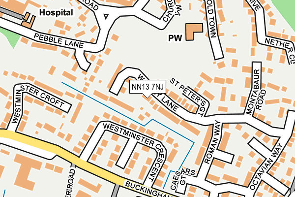 NN13 7NJ map - OS OpenMap – Local (Ordnance Survey)