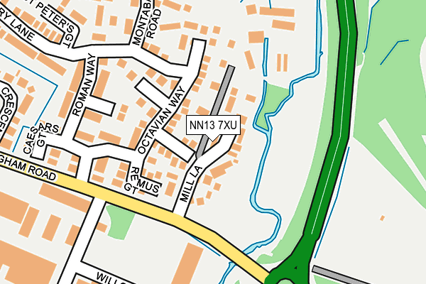 NN13 7XU map - OS OpenMap – Local (Ordnance Survey)