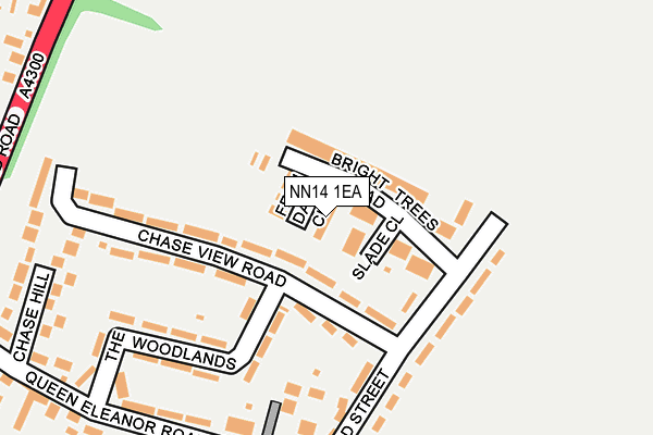 NN14 1EA map - OS OpenMap – Local (Ordnance Survey)