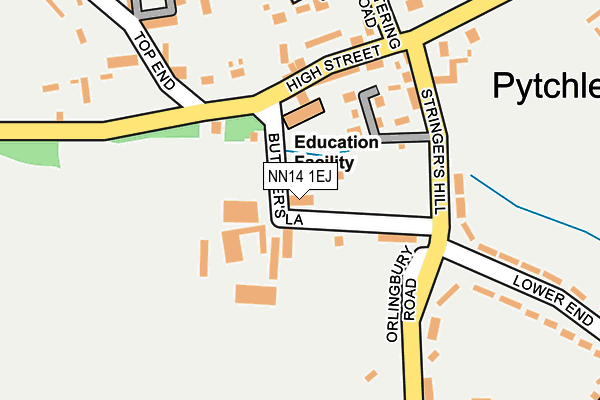 NN14 1EJ map - OS OpenMap – Local (Ordnance Survey)