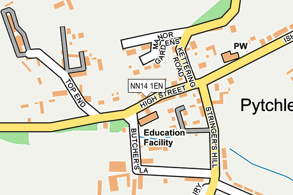 Map of PYTCHLEY HOUSE ESTATE LIMITED at local scale