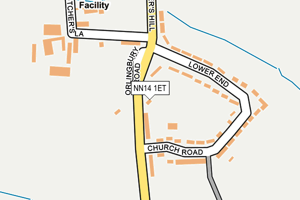 NN14 1ET map - OS OpenMap – Local (Ordnance Survey)