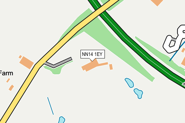 NN14 1EY map - OS OpenMap – Local (Ordnance Survey)