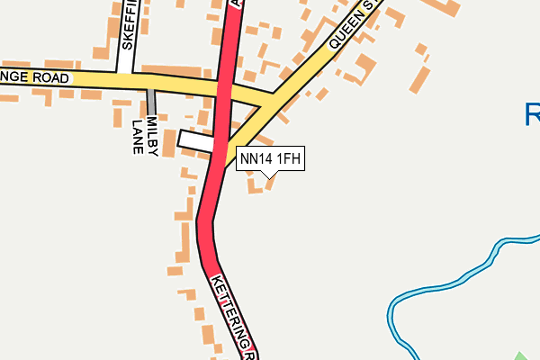 NN14 1FH map - OS OpenMap – Local (Ordnance Survey)