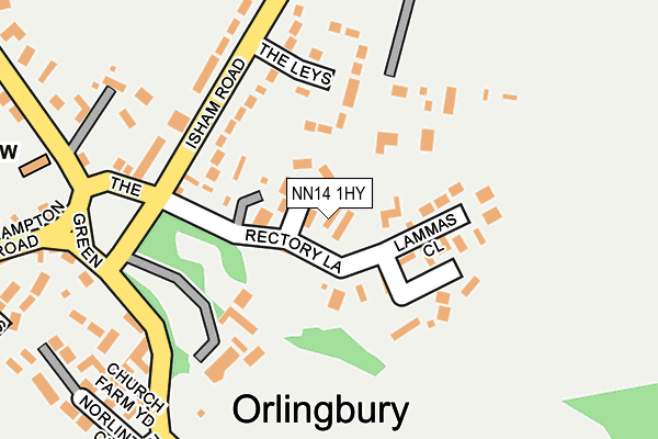 NN14 1HY map - OS OpenMap – Local (Ordnance Survey)
