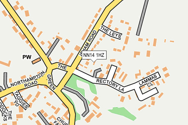 NN14 1HZ map - OS OpenMap – Local (Ordnance Survey)