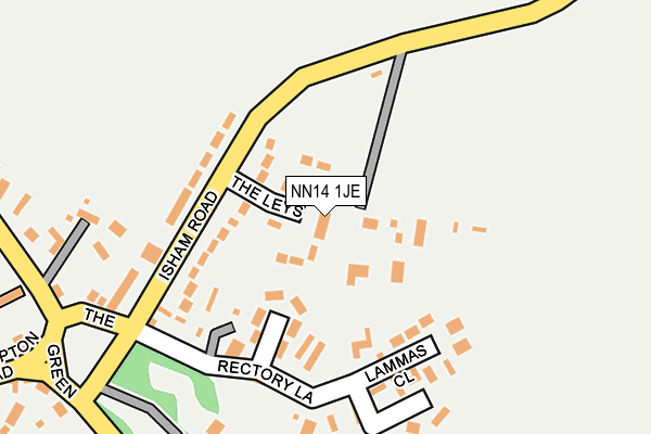 NN14 1JE map - OS OpenMap – Local (Ordnance Survey)