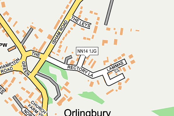 NN14 1JG map - OS OpenMap – Local (Ordnance Survey)