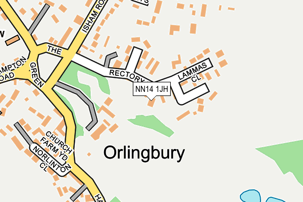NN14 1JH map - OS OpenMap – Local (Ordnance Survey)