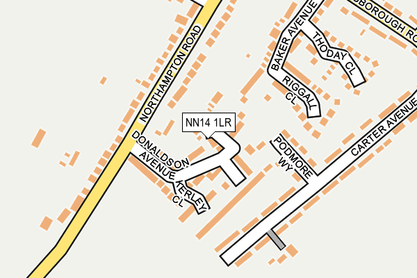 NN14 1LR map - OS OpenMap – Local (Ordnance Survey)