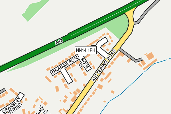 NN14 1PH map - OS OpenMap – Local (Ordnance Survey)