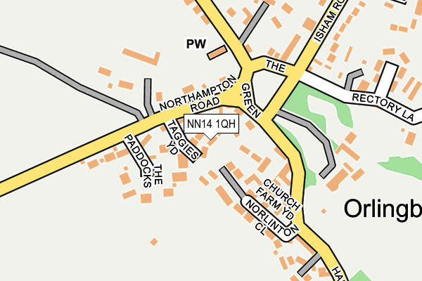 NN14 1QH map - OS OpenMap – Local (Ordnance Survey)