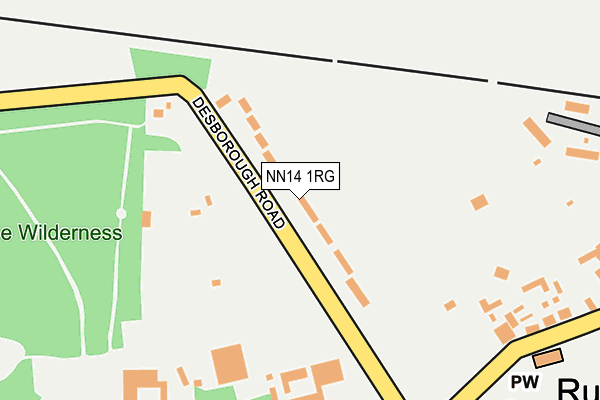 NN14 1RG map - OS OpenMap – Local (Ordnance Survey)