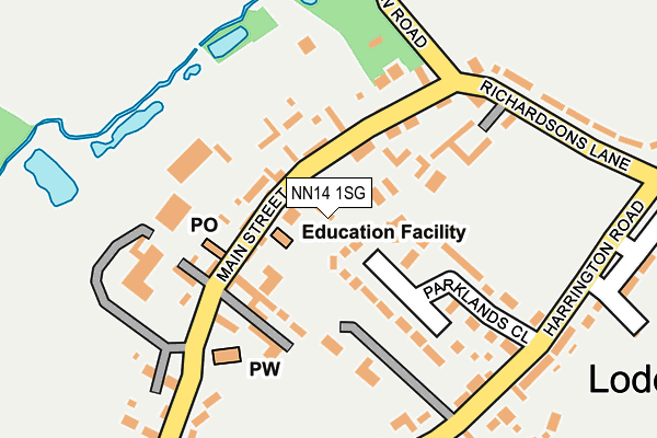 NN14 1SG map - OS OpenMap – Local (Ordnance Survey)