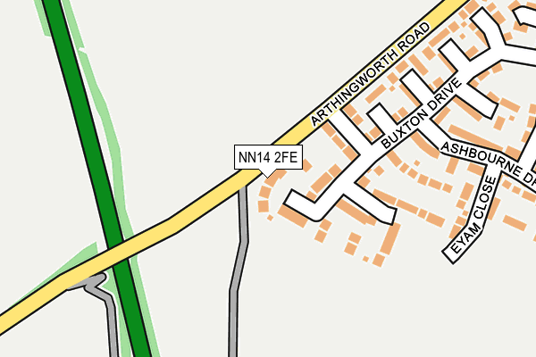 NN14 2FE map - OS OpenMap – Local (Ordnance Survey)