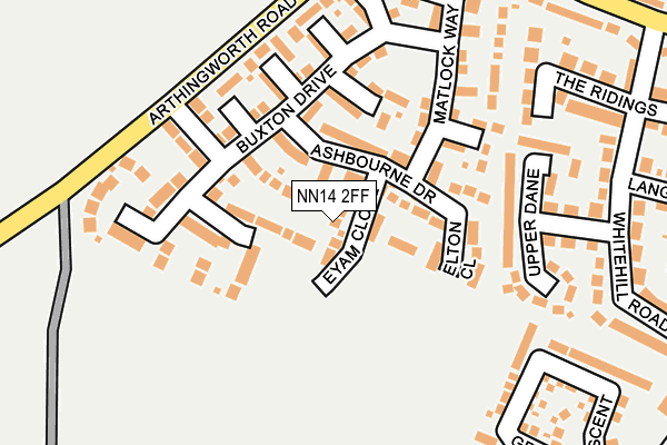NN14 2FF map - OS OpenMap – Local (Ordnance Survey)