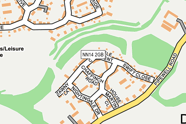 NN14 2GB map - OS OpenMap – Local (Ordnance Survey)