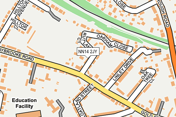 NN14 2JY map - OS OpenMap – Local (Ordnance Survey)