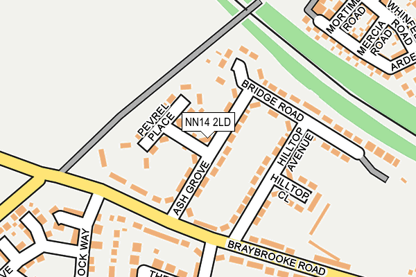 NN14 2LD map - OS OpenMap – Local (Ordnance Survey)