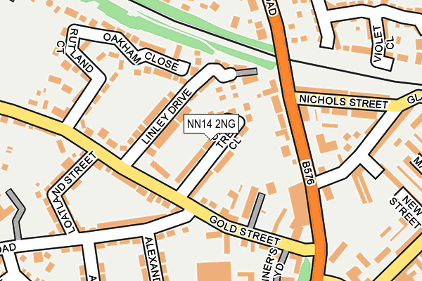 NN14 2NG map - OS OpenMap – Local (Ordnance Survey)