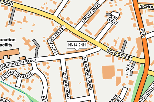 NN14 2NH map - OS OpenMap – Local (Ordnance Survey)