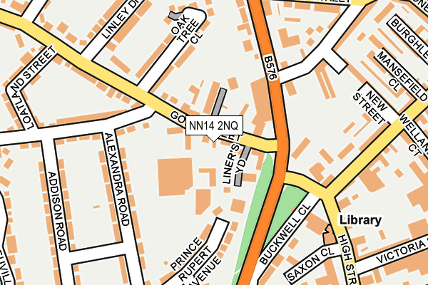 NN14 2NQ map - OS OpenMap – Local (Ordnance Survey)