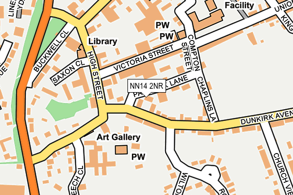 NN14 2NR map - OS OpenMap – Local (Ordnance Survey)