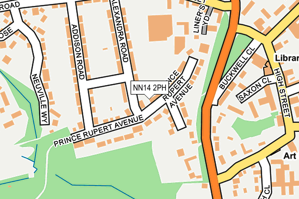 NN14 2PH map - OS OpenMap – Local (Ordnance Survey)
