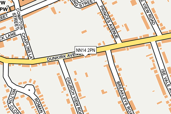 NN14 2PN map - OS OpenMap – Local (Ordnance Survey)