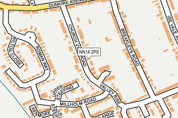 NN14 2PS map - OS OpenMap – Local (Ordnance Survey)