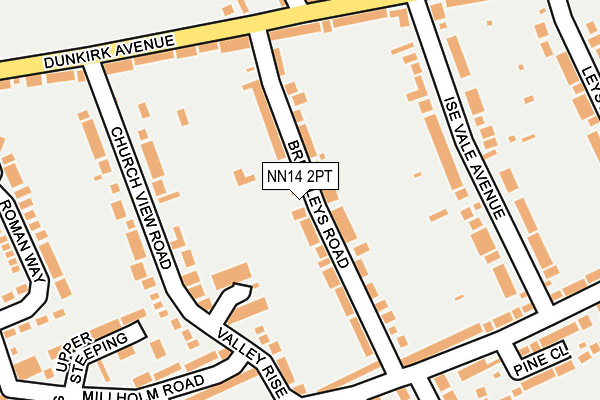 NN14 2PT map - OS OpenMap – Local (Ordnance Survey)