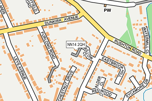 NN14 2QH map - OS OpenMap – Local (Ordnance Survey)