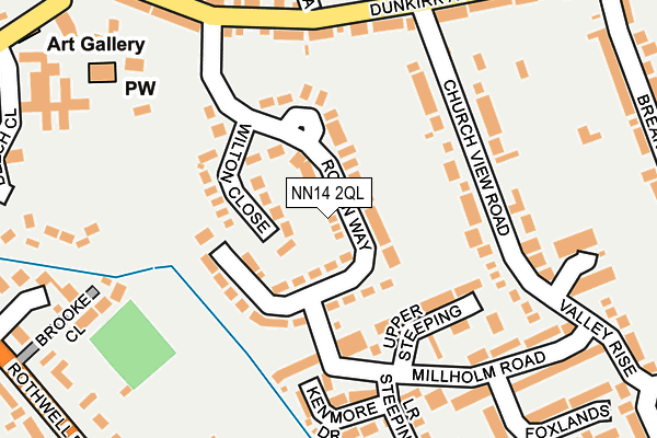 NN14 2QL map - OS OpenMap – Local (Ordnance Survey)