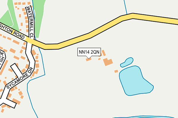 NN14 2QN map - OS OpenMap – Local (Ordnance Survey)