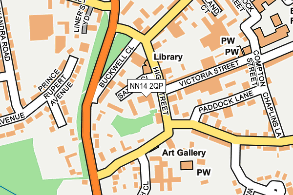 NN14 2QP map - OS OpenMap – Local (Ordnance Survey)
