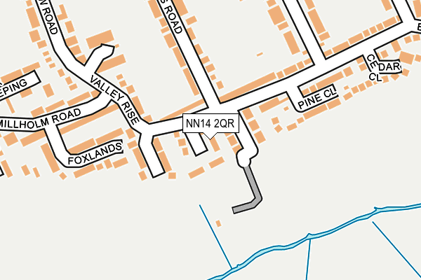 NN14 2QR map - OS OpenMap – Local (Ordnance Survey)