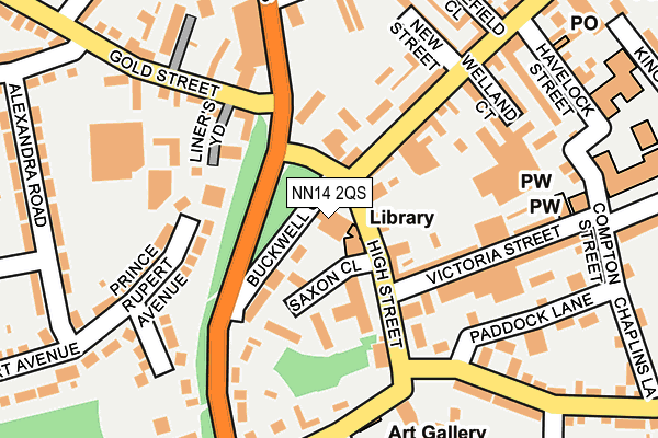 NN14 2QS map - OS OpenMap – Local (Ordnance Survey)