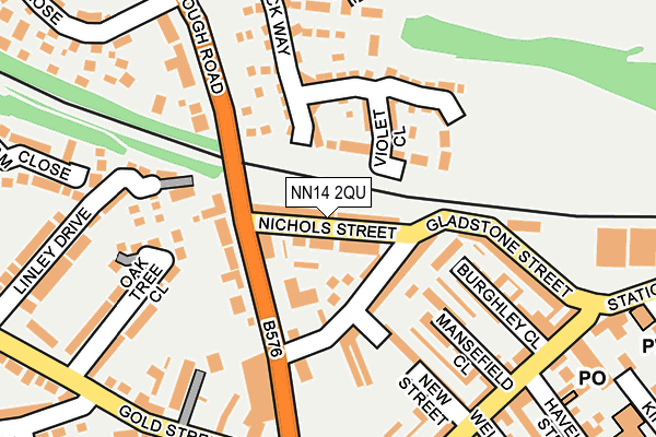 NN14 2QU map - OS OpenMap – Local (Ordnance Survey)