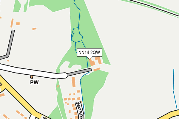 NN14 2QW map - OS OpenMap – Local (Ordnance Survey)
