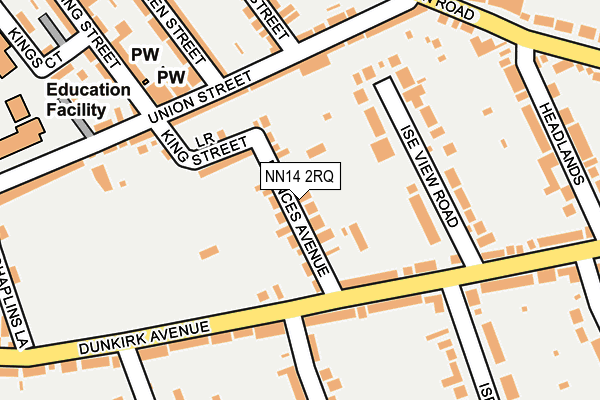 NN14 2RQ map - OS OpenMap – Local (Ordnance Survey)