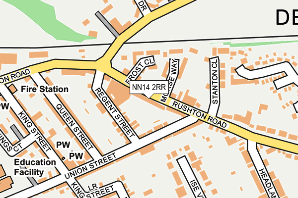 NN14 2RR map - OS OpenMap – Local (Ordnance Survey)