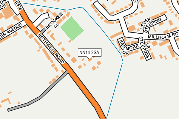 NN14 2SA map - OS OpenMap – Local (Ordnance Survey)