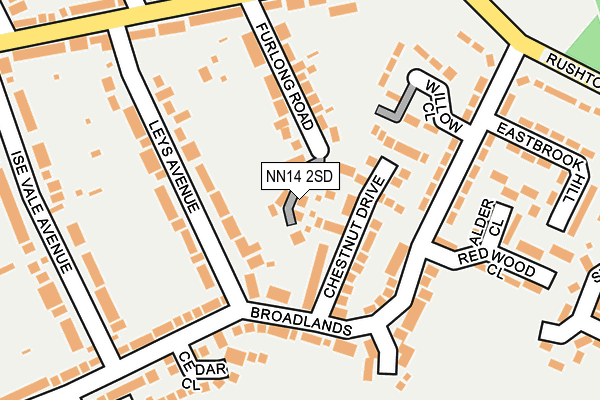 NN14 2SD map - OS OpenMap – Local (Ordnance Survey)
